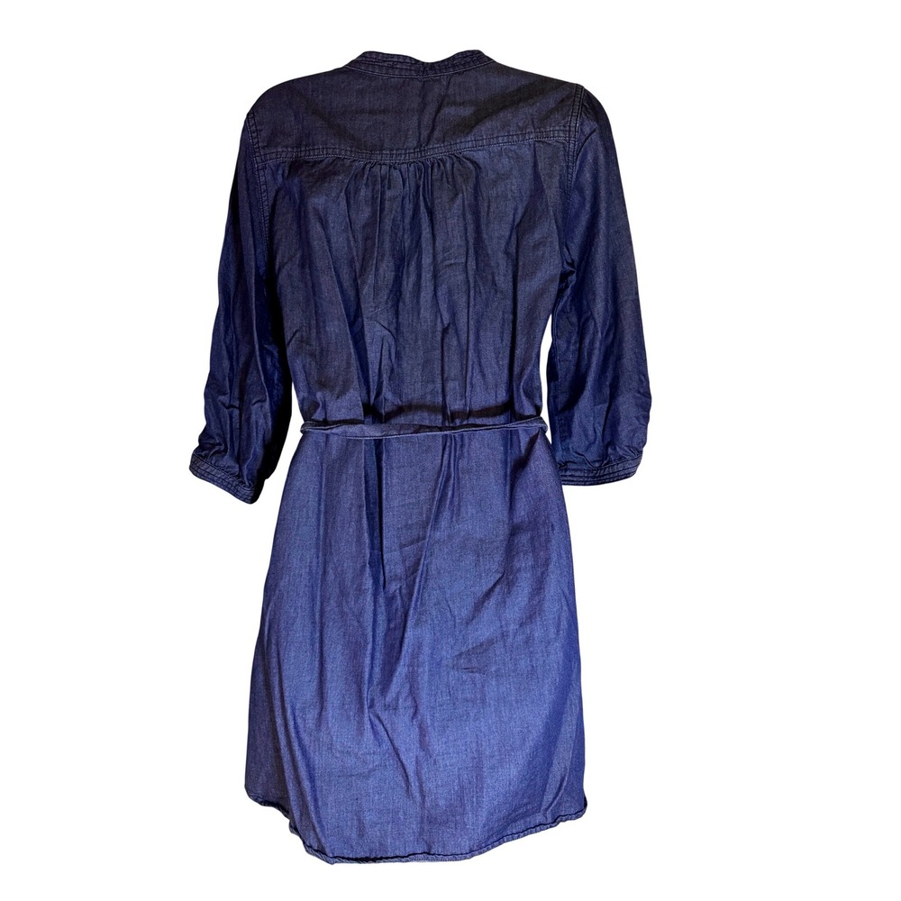 Gap Indigo Chambray Tie-Waist Dress | 100% Cotton | Fall 2012 | Size M - Picture 5 of 8